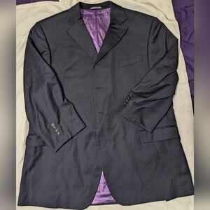Earvin "Magic" Johnson Signature Men's Pin Striped Wool Blazer